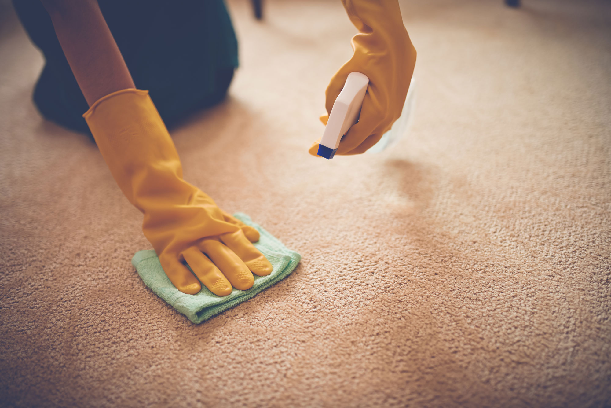 Carpet stain removal
