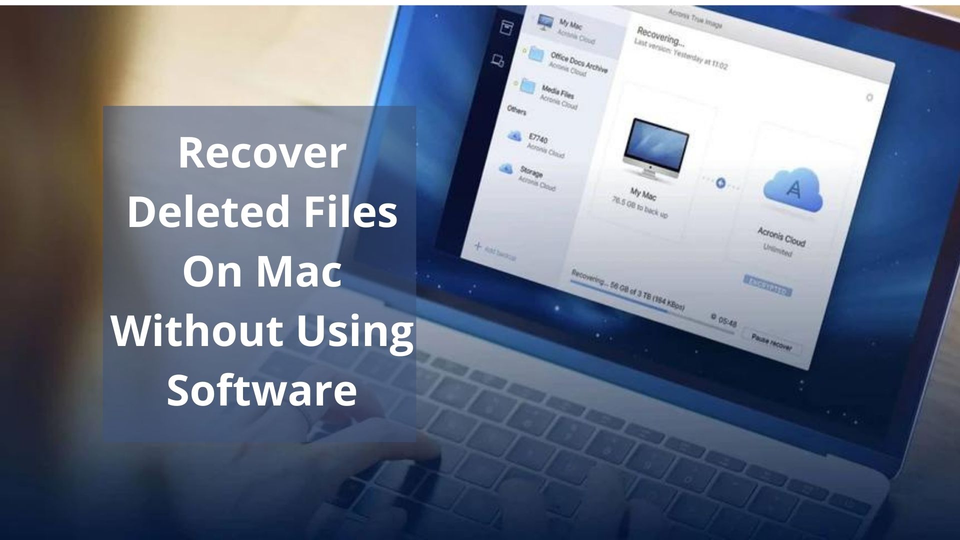 How Can I Recover Deleted Files On My Mac Without Using Software?