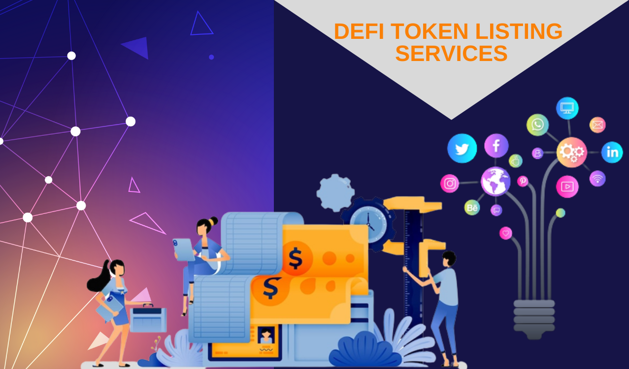 DeFi token listing services