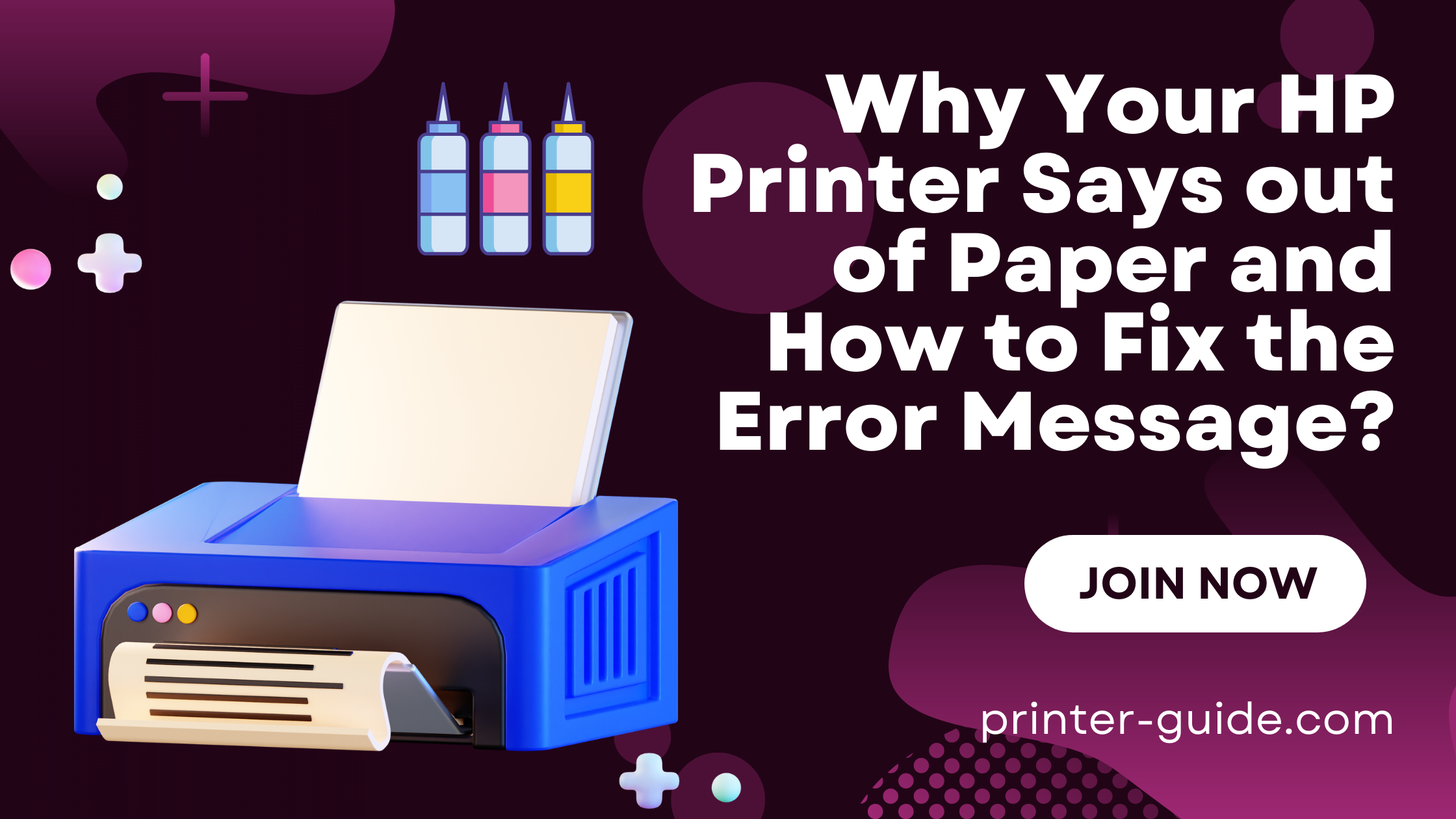 hp printer have paper but says out of paper